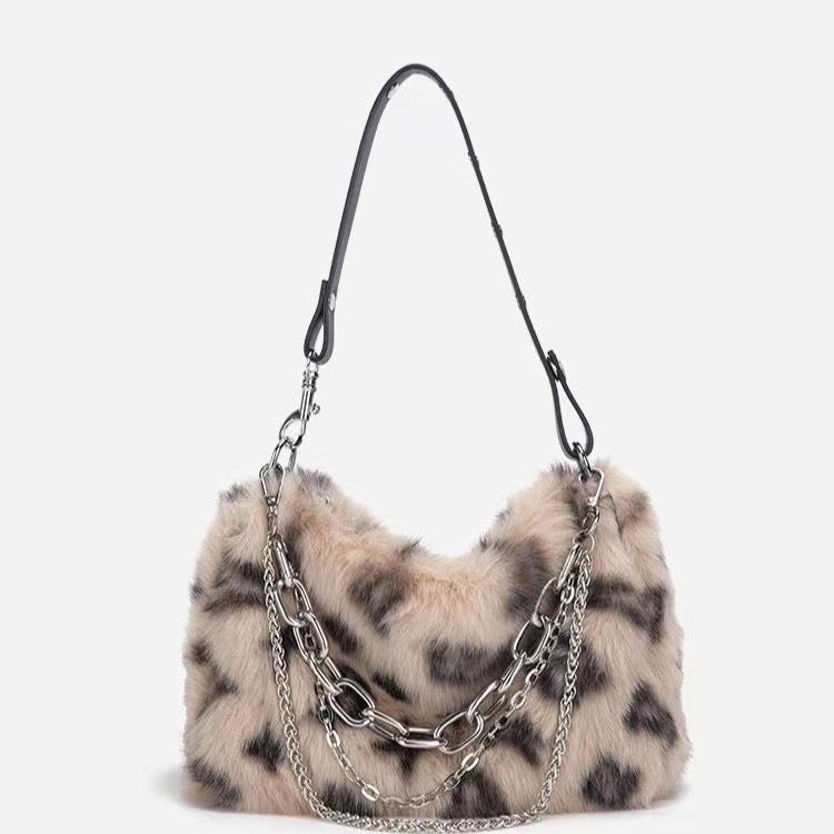 New Autumnwinter Versatile Furry Luxury-style Chain Bag