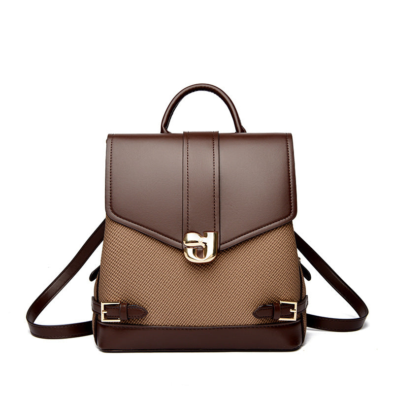 New Women's Versatile High-end Large-capacity Casual Backpack