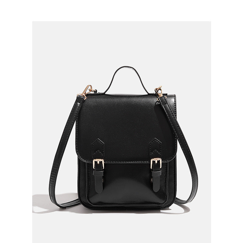 Retro British-style Backpack With A Flap Closure