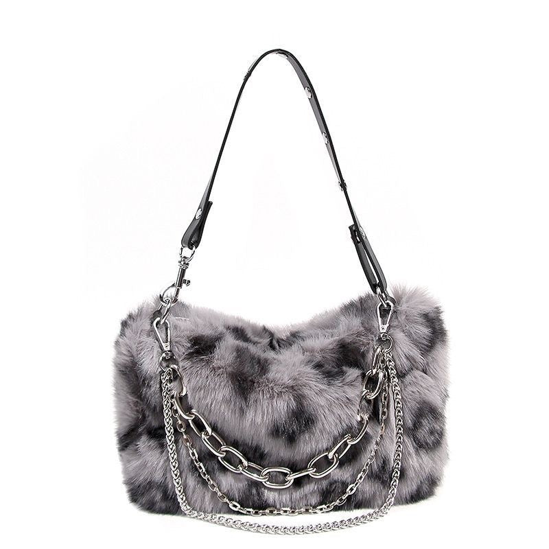 New Autumnwinter Versatile Furry Luxury-style Chain Bag