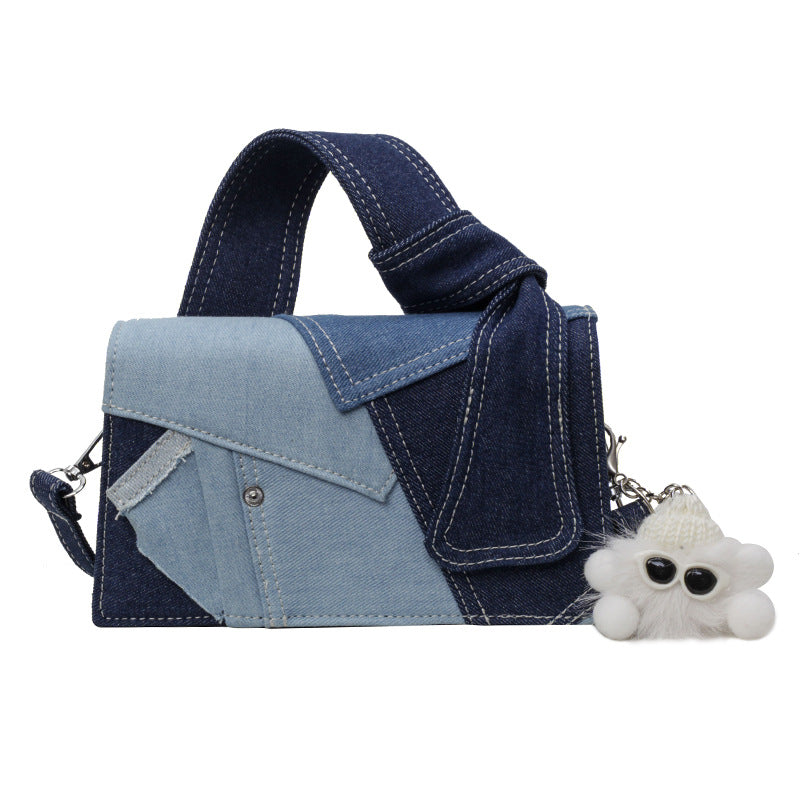 Simple Denim Fabric High-end Feel Versatile Fashion Crossbody Bag For Women