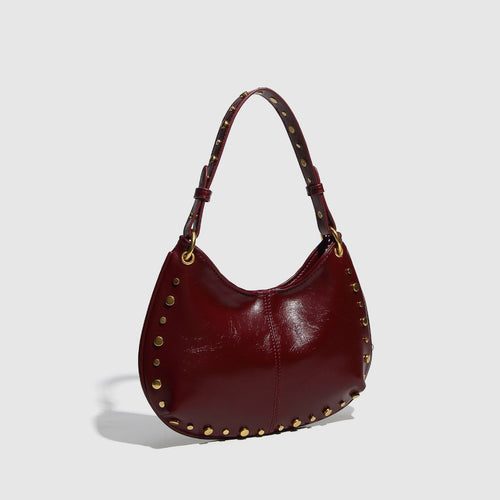 Fashionable Trendy Underarm Bag With Rivets